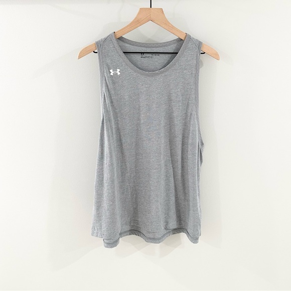 Under Armour Women’s Stadium Tank Gray Size XL - Picture 2 of 6
